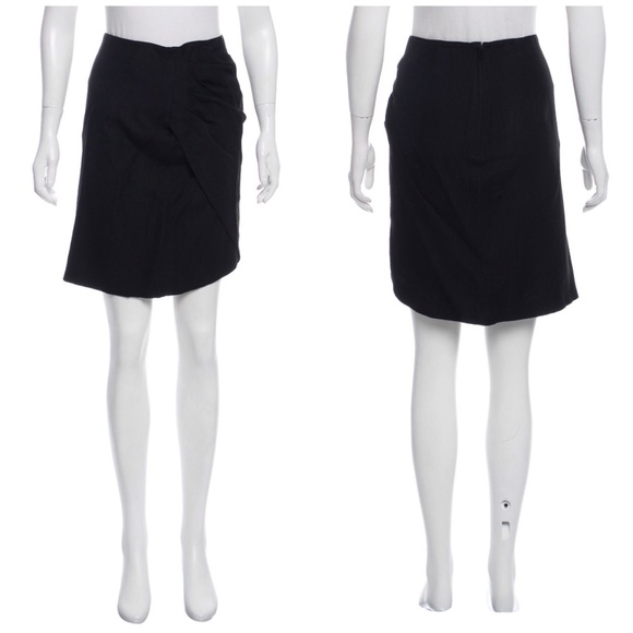 Emporio Armani Black Wool Blend Skirt Size 182 - Picture 1 of 8